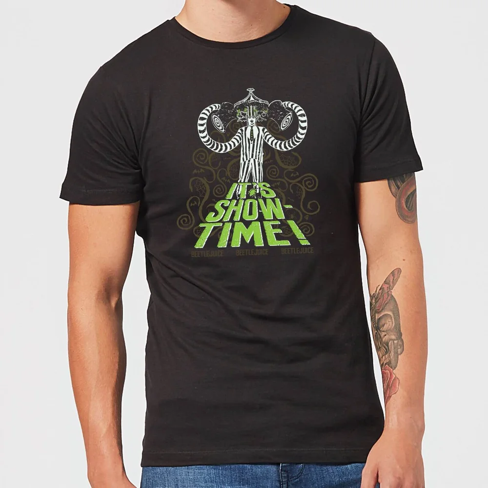 Beetlejuice It's Show-Time Unisex T-Shirt - Black - S - Noir Image 1