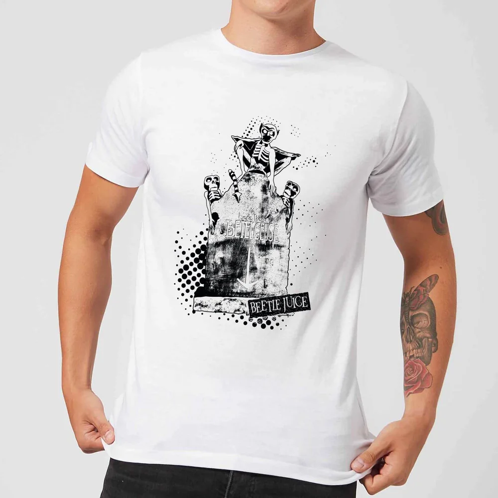 Beetlejuice Here Lies Betelgeuse Unisex T-Shirt - White - S - Blanc Image 1