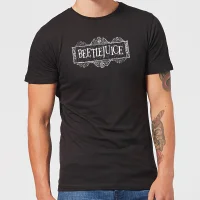 Beetlejuice White Logo Unisex T-Shirt - Black