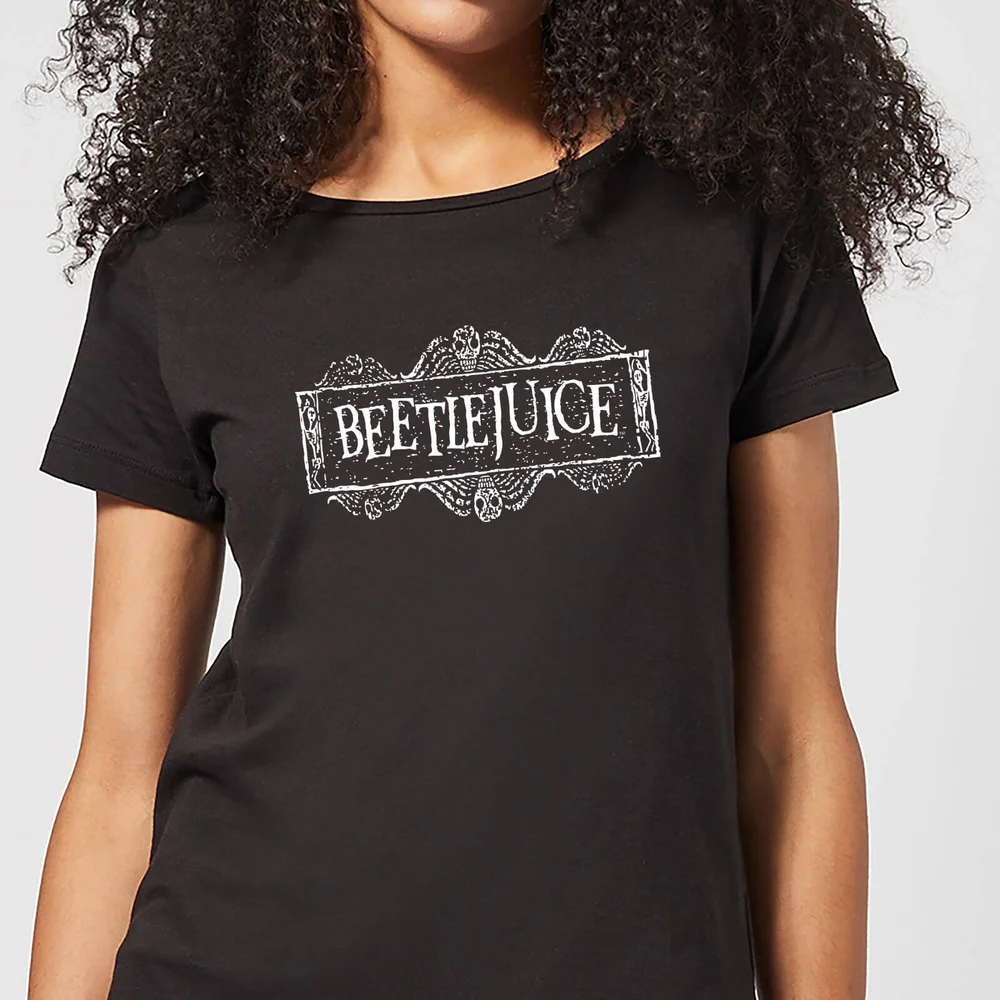 Beetlejuice White Logo Women's T-Shirt - Black - XS - Noir Image 1