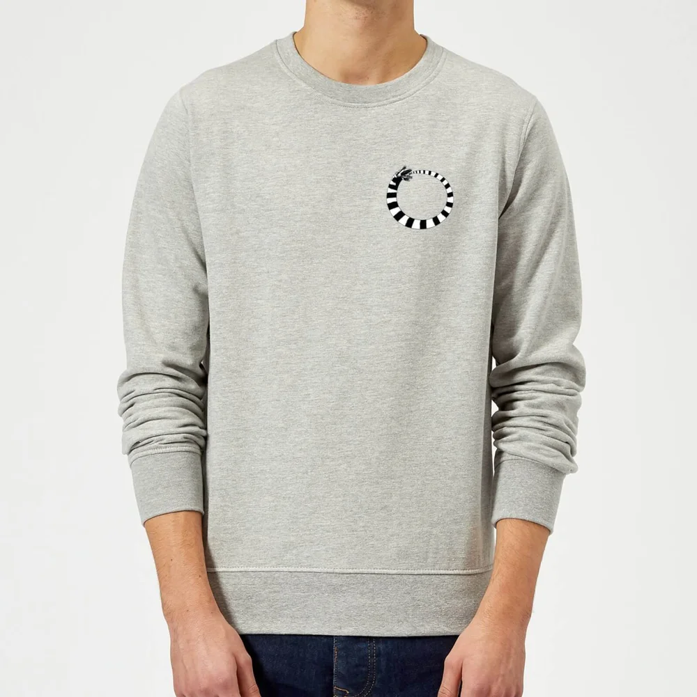 Beetlejuice Sandworm Pocket Tee Sweatshirt - Grey - S - Gris Image 1
