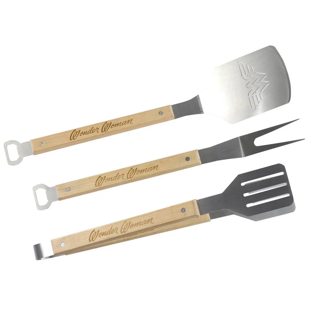 Ensemble d'outils de barbecue Wonder Woman - 3 pièces Image 1