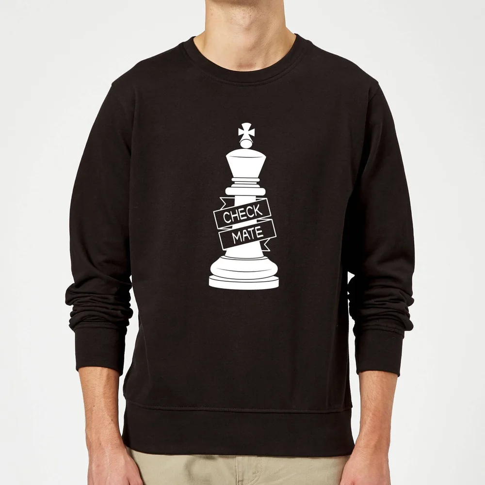 King Chess Piece Sweatshirt - Black - S - Noir Image 1