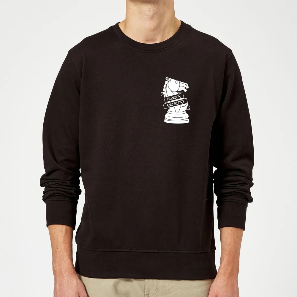 Honour And Glory Pocket Print Sweatshirt - Black - S - Noir Image 1