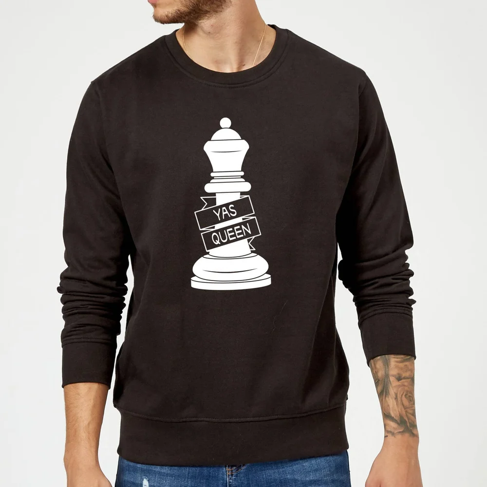 Queen Chess Piece Yas Queen Sweatshirt - Black - S - Noir Image 1