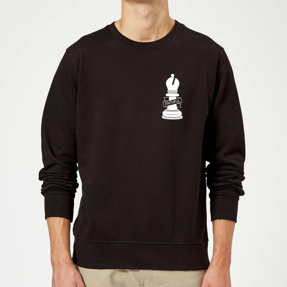 Faithful Pocket Print Sweatshirt - Black - S - Noir Image 1