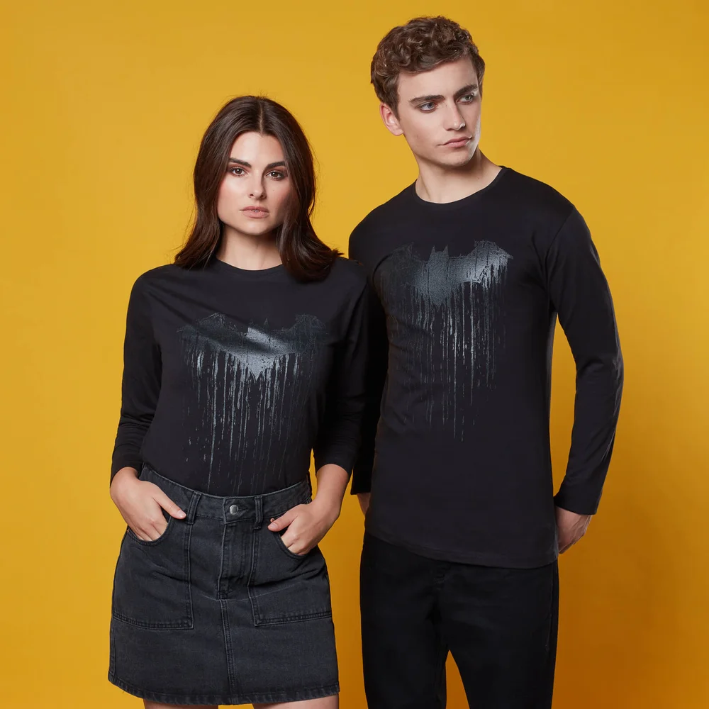 T-shirt à manches longues Batman Dripping Logo - Noir - S Image 1