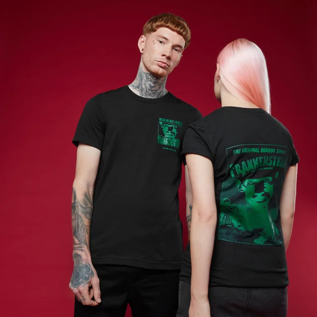 T-shirt Frankenstein - Noir