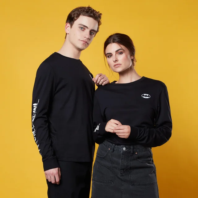 T-shirt à manches longues Mean Streets Of Gotham - Noir