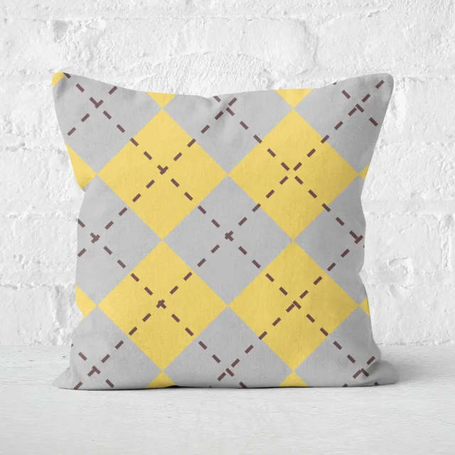 Coussin Harry Potter Hufflepuff (Poufsouffle) Carré - Taille au choix