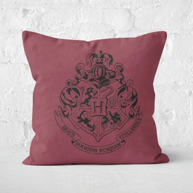 Coussin Harry Potter Hogwarts (Poudlard) Carré - Taille au choix
