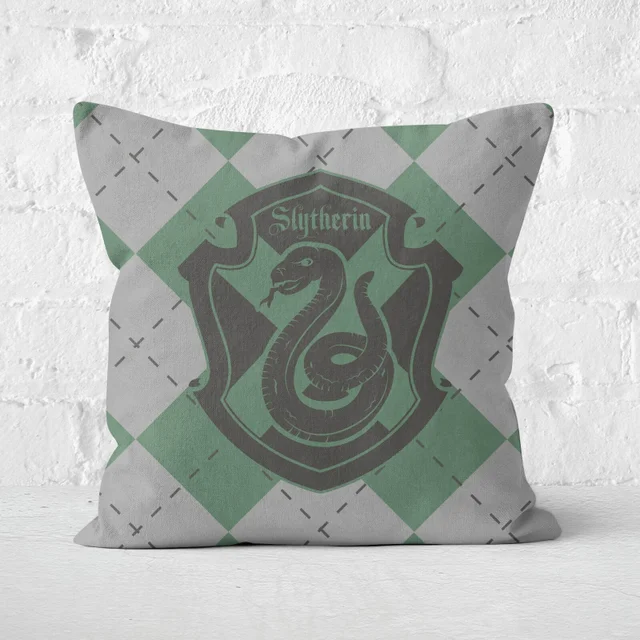 Coussin Harry Potter Slytherin (Serpentard) Carré - Taille au choix