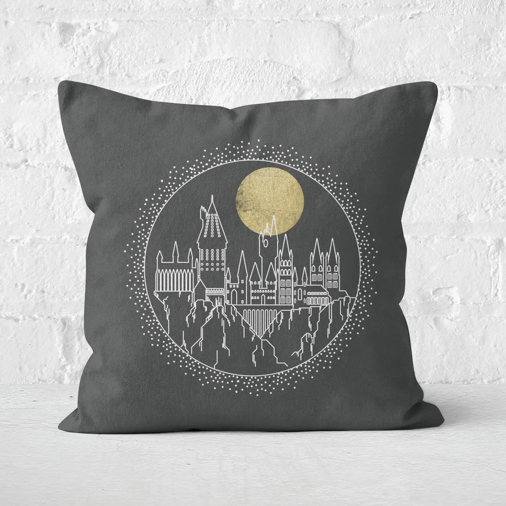 Coussin Harry Potter Poudlard (Hogwarts) Carré - Taille au choix - 40x40cm Image 1
