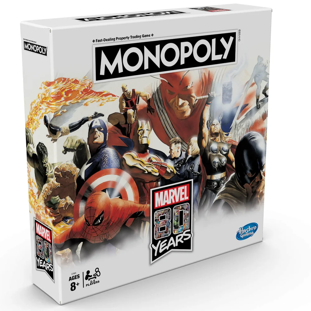 Jeu de plateau Monopoly édition 80 ans de Marvel, pour enfants à partir de 8 ans Image 1