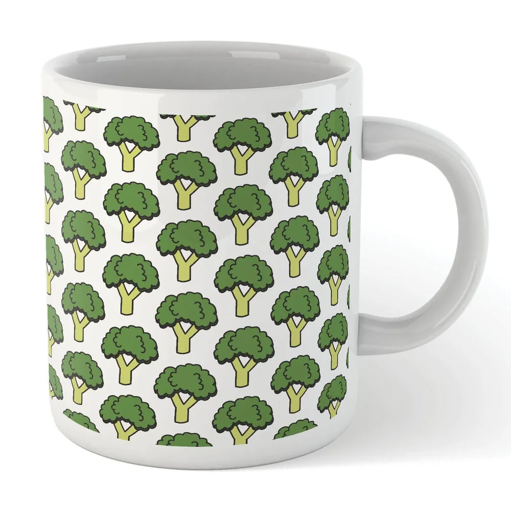 Cooking Broccoli Pattern Mug Image 1