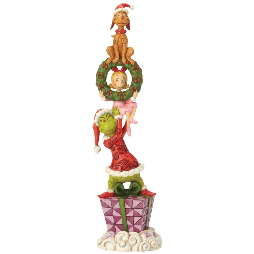 Figurine Personnages du Grinch empilés, Le Grinch par Jim Shore – Dr Seuss Image 1
