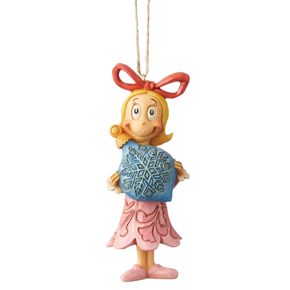 Cindy tenant une boule de Noël (Décoration de Noël), Le Grinch par Jim Shore Image 1