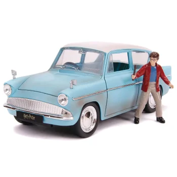 Figurine moulée échelle 1:24 Jada Harry Potter Ford Anglia 1959
