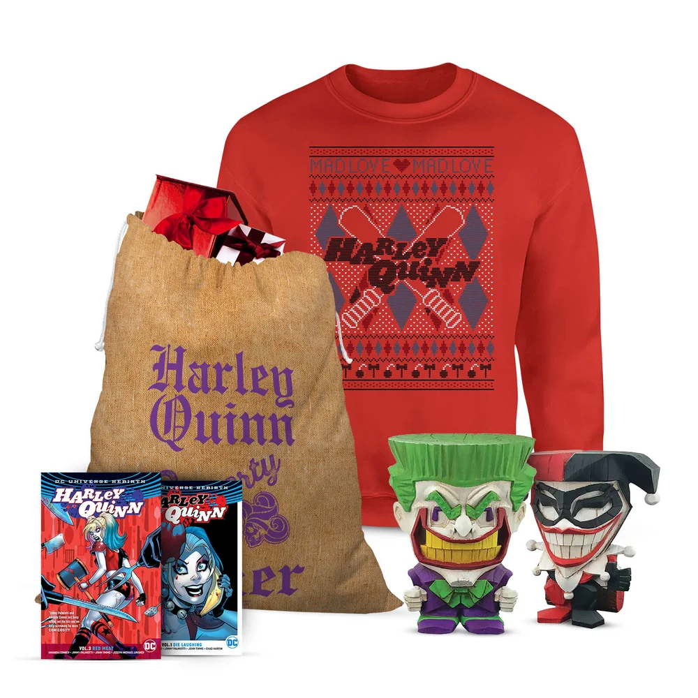 Mega lot de Noël officiel DC Comics Joker et Harley - S Image 1