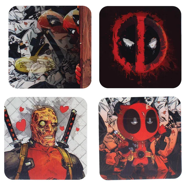 Dessous de verre Deadpool lenticulaire