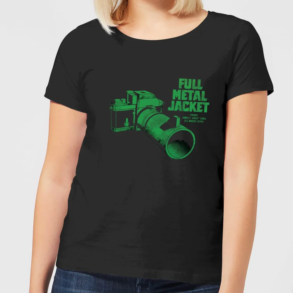 Full Metal Jacket Camera Women's T-Shirt - Black - S - Noir Image 1