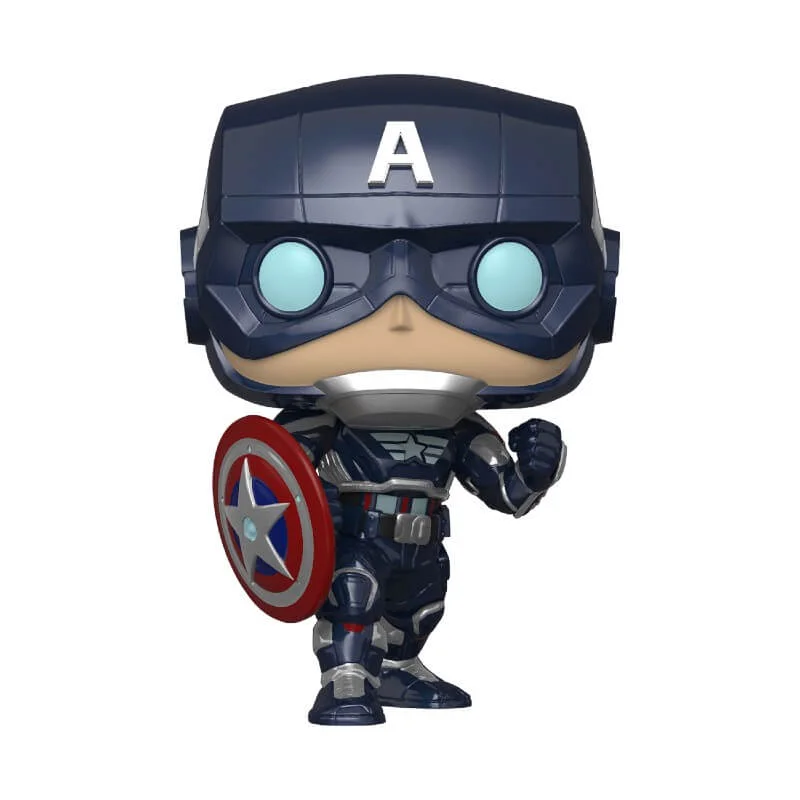 Marvel Avengers Captain America (Tenue Stark Tech) Pop! Figurine en vinyle Image 1