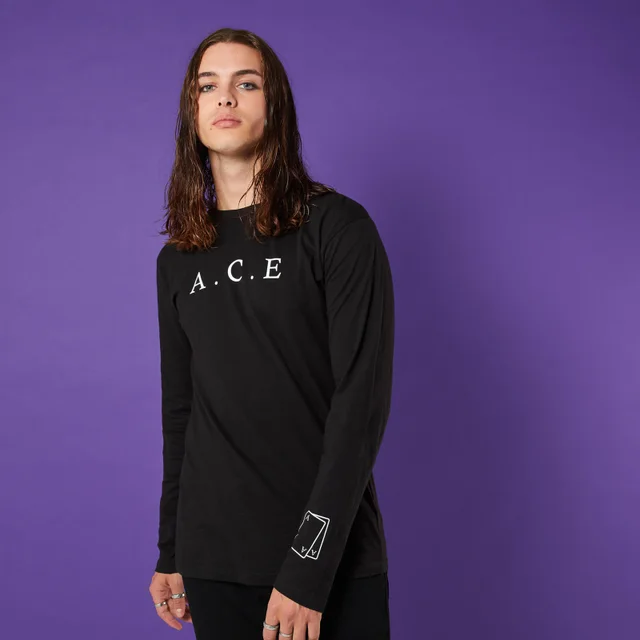 T-shirt à manche longue A.C.E Up My Sleeve - Noir - Unisexe