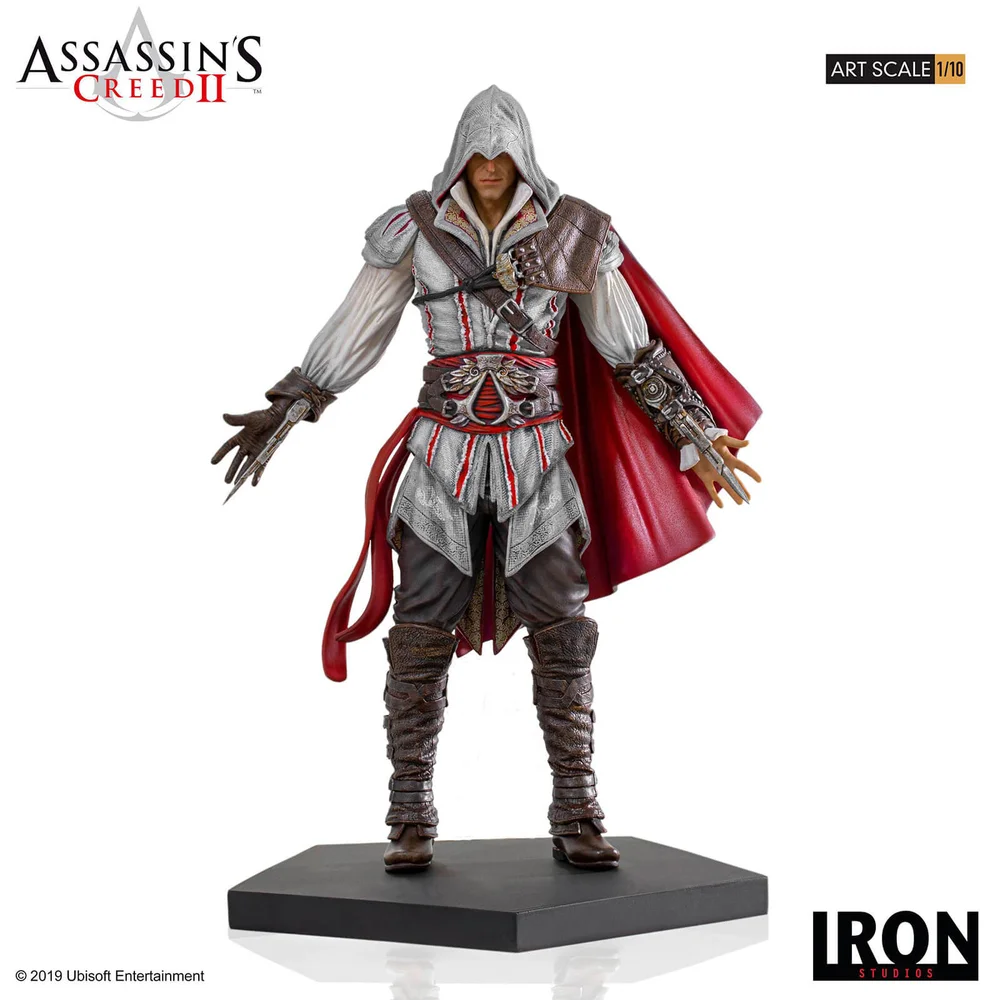 Figurine Ezio Auditore, Assassin’s Creed II, échelle 1:10 (21 cm) – Iron Studios Image 1