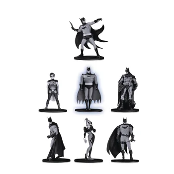 Pack de 7 mini figurines en PVC Batman Black & White – Pack 2