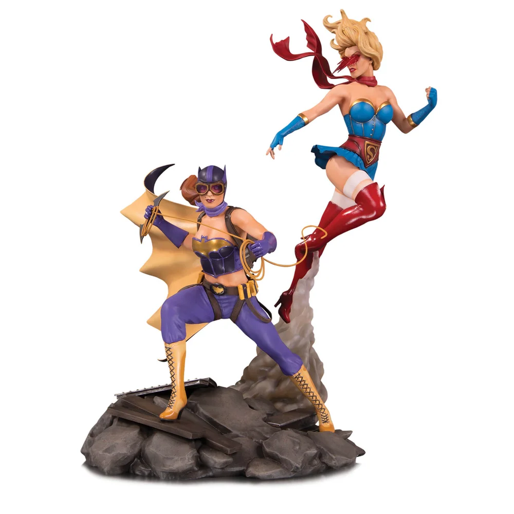 DC Collectibles DC Bombshells Statuette Célébration Batgirl & Supergirl Image 1