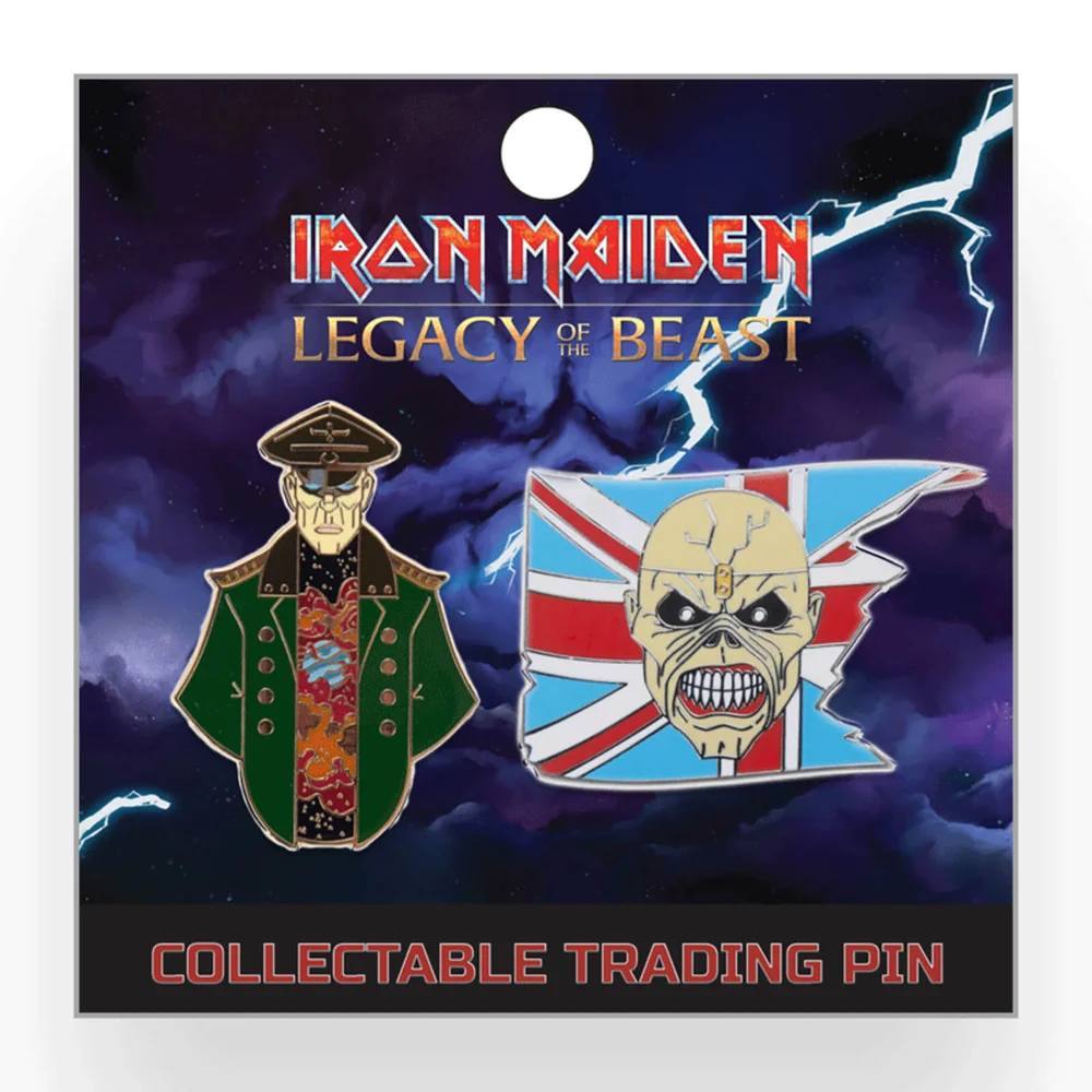 Pin de revers Iron Maiden Legacy of the Beast - Général corrompu et Trooper Eddie Image 1