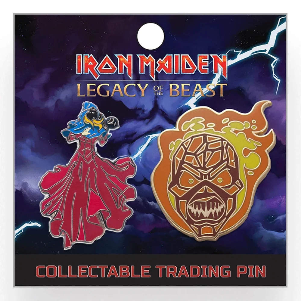 Pin de revers Iron Maiden Legacy of the Beast - The Wicker Eddie et The Clairvoyant Image 1