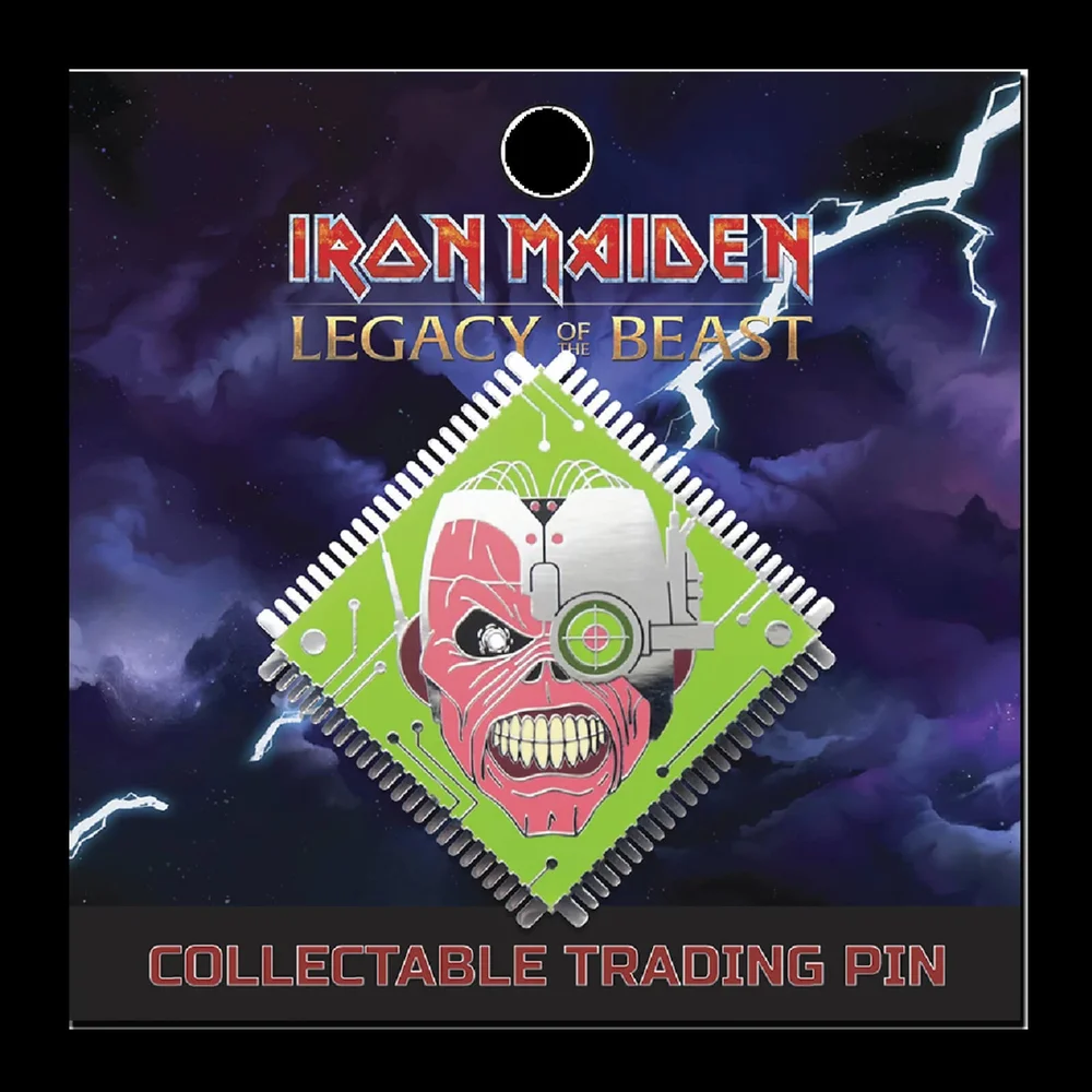 Pin de revers Iron Maiden Legacy of the Beast - Cyborg Eddie Image 1