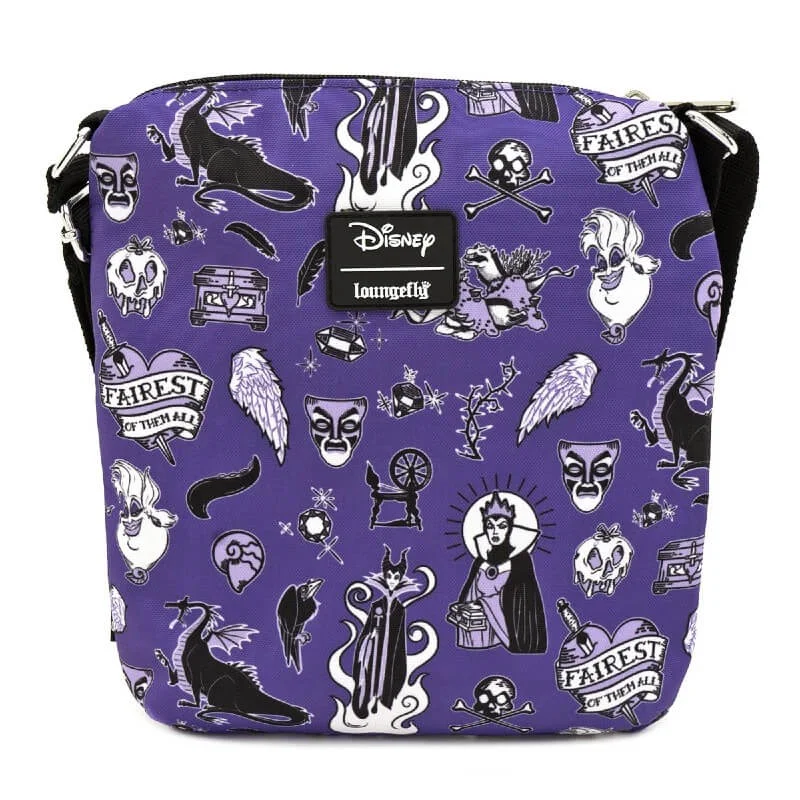Sacoche en nylon Loungefly Disney Villain Icons Aop Image 1