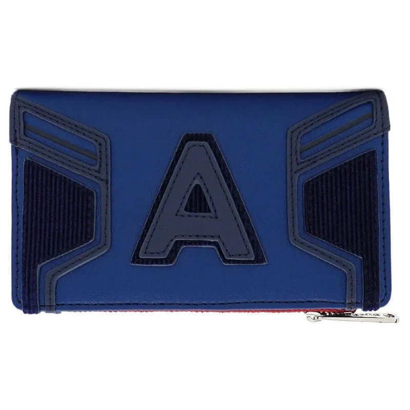 Loungefly Marvel Captain America End Game Hero Portefeuille à rabat Image 1