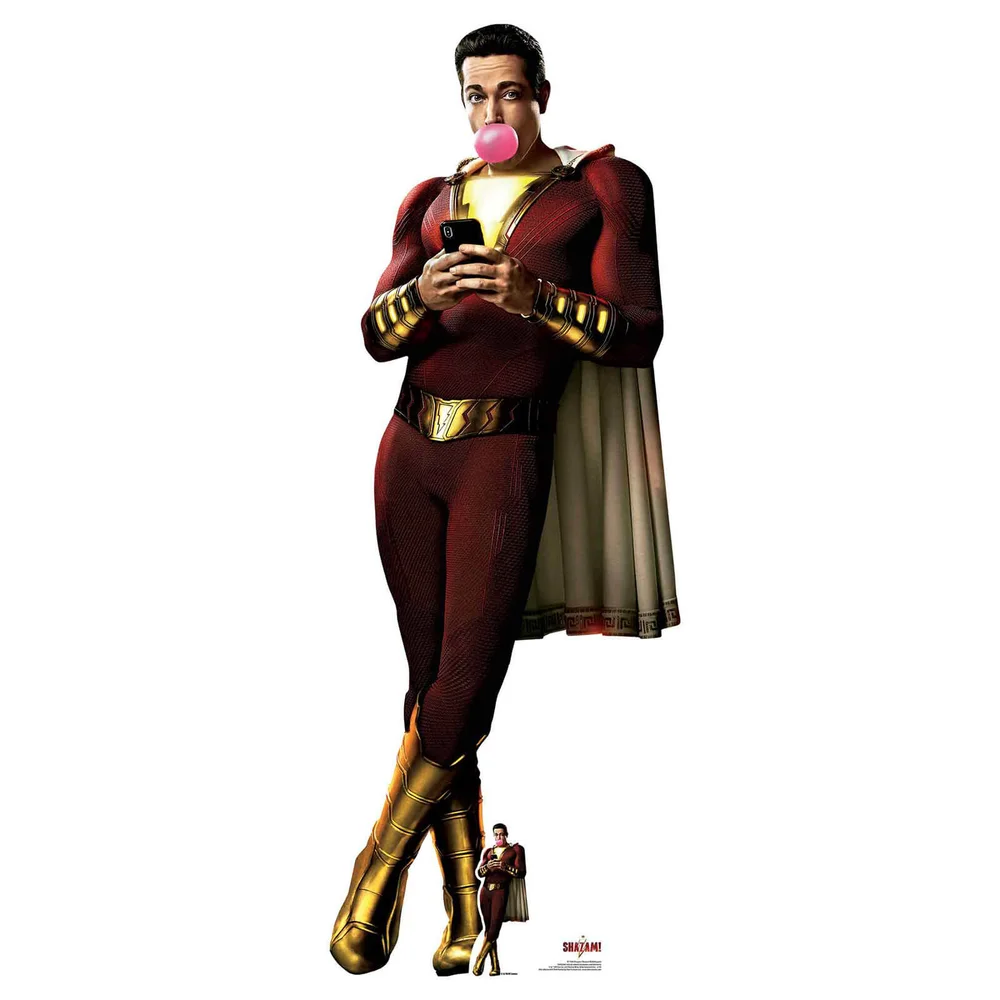 Shazam Bubblegum (Zachary Levi) Découpe taille réelle Image 1