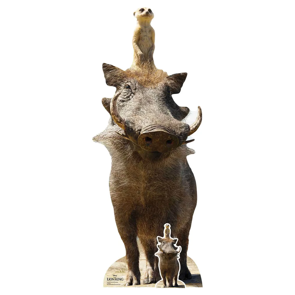 Timon and Pumbaa (Lion King Live Action) Life Size Cut-Out Image 1