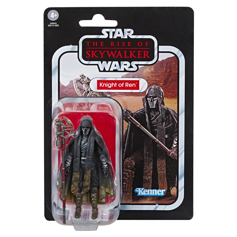 Hasbro Star Wars, épisode IX : L'Ascension de Skywalker Collection Vintage Knight of Ren (Long Axe) Figurine articulée 10 cm Image 1