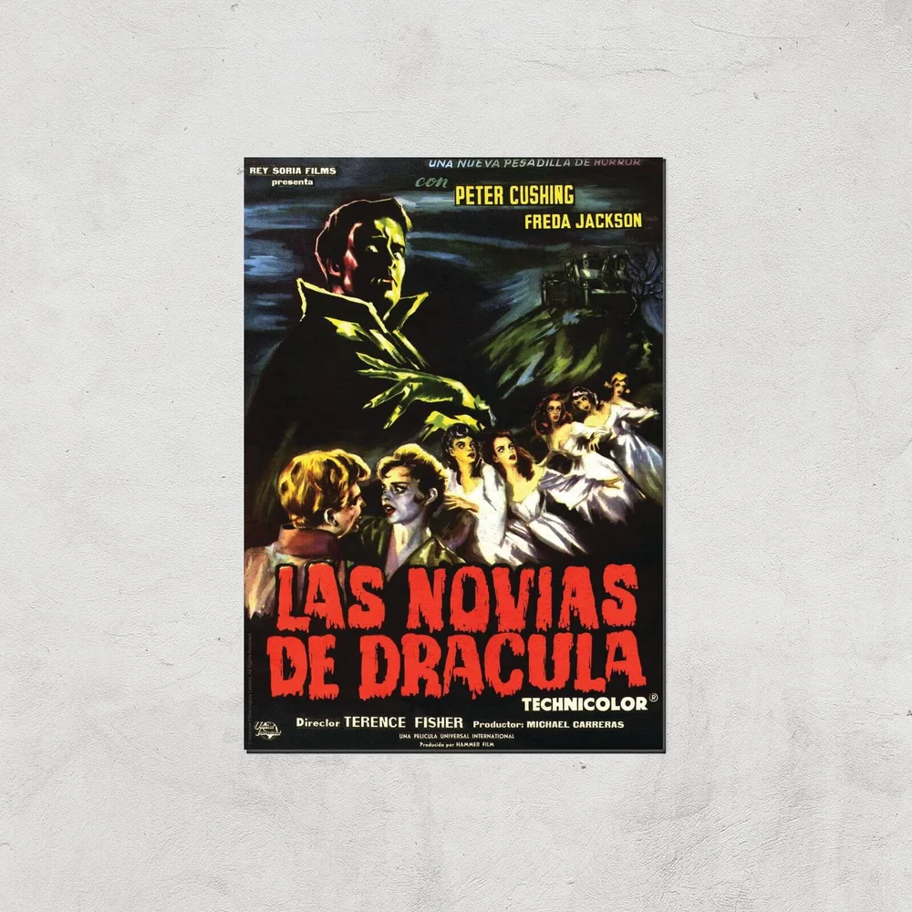 Las Novias De Dracula Giclee Art Print - A4 - Print Only Image 1
