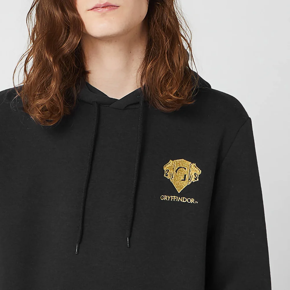 Sweat à capuche Unisexe Harry Potter Gryffindor Brodé - Noir - S Image 1