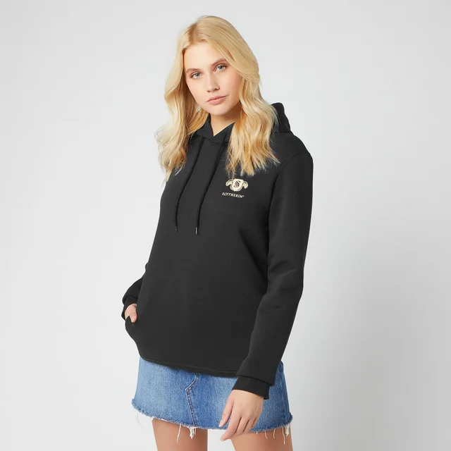 Sweat à capuche Unisexe Harry Potter Slytherin Brodé - Noir