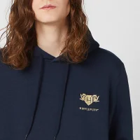 Sweat à capuche Unisexe Harry Potter Hufflepuff Brodé - Bleu Marine - undefined undefined