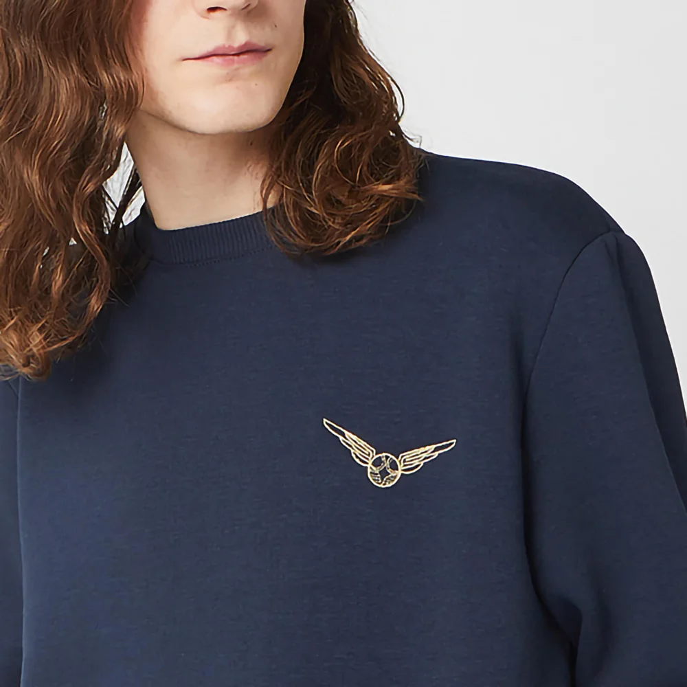 Sweat-shirt Unisexe Harry Potter Golden Snitch Brodé - Bleu Marine - S Image 1