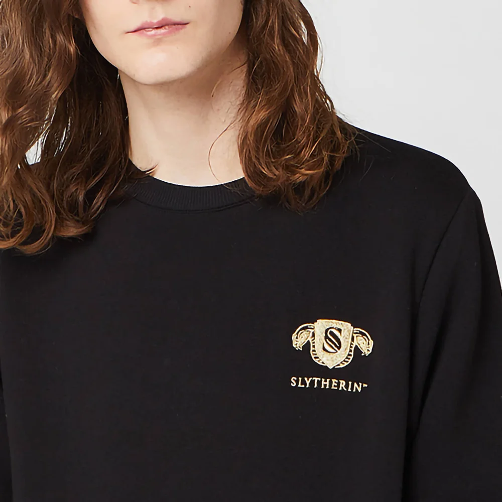 Sweat-shirt Unisexe Harry Potter Slytherin Brodé - Noir - S Image 1