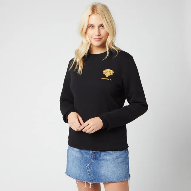 Sweat-shirt Unisexe Harry Potter Gryffindor Brodé - Noir