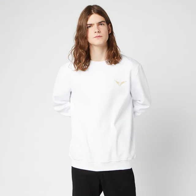 Sweat-shirt Unisexe Harry Potter Golden Snitch Brodé - Blanc