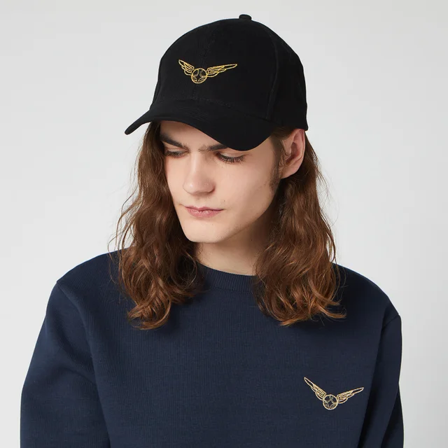Casquette Harry Potter Golden Snitch Brodé - Noir