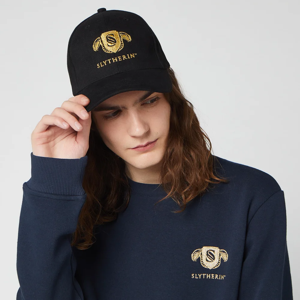 Casquette Harry Potter Slytherin Brodé - Noir Image 1