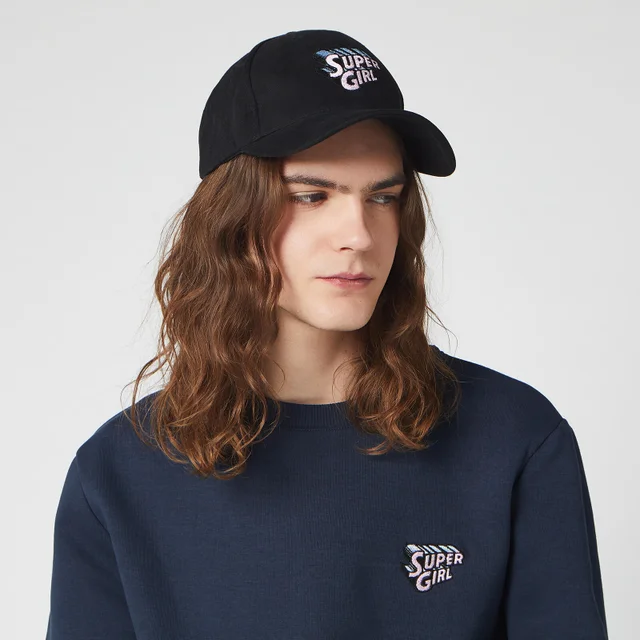 Casquette DC Super Girl Brodé - Noir