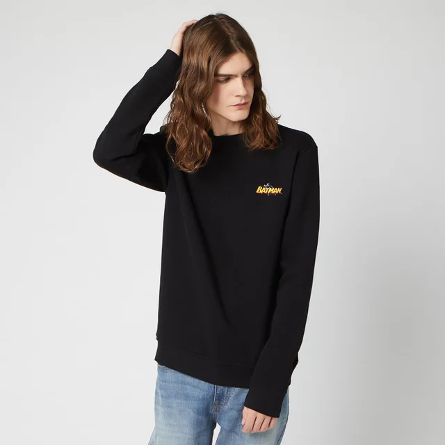 Sweat-shirt Unisexe DC Batman Brodé - Noir